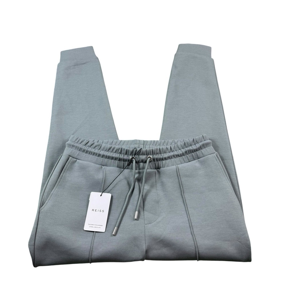 Reiss Stone Blue Cotton Polyester Blend Men's Jogger Pant Size Small NWT